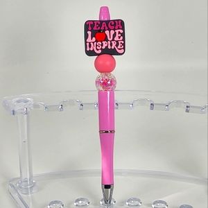 Teach Love Inspire Beaded Pen